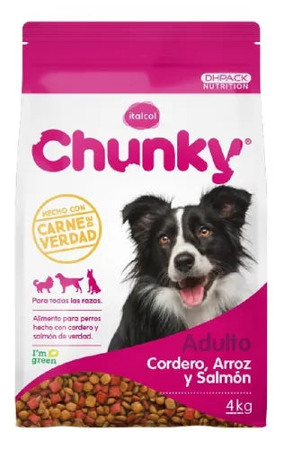 Chunky adulto - Cordero, Arroz y Salmón 12 kg
