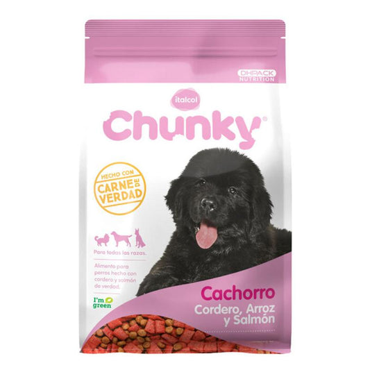 Chunky cachorro - cordero, arroz y salmón 1,5 kg