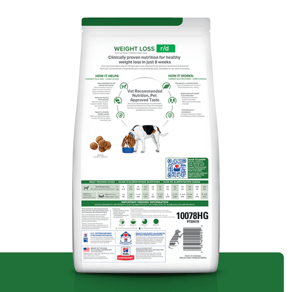 Comida Para Perro Hills Prescription Diet Reducción De Peso R/D Pollo 17,2 lb