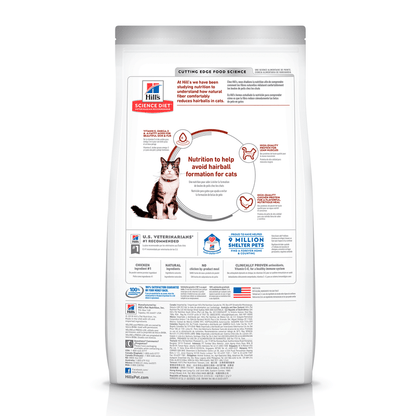 Comida Para Gato Hills Adulto Hairball Pollo 3,5 lb